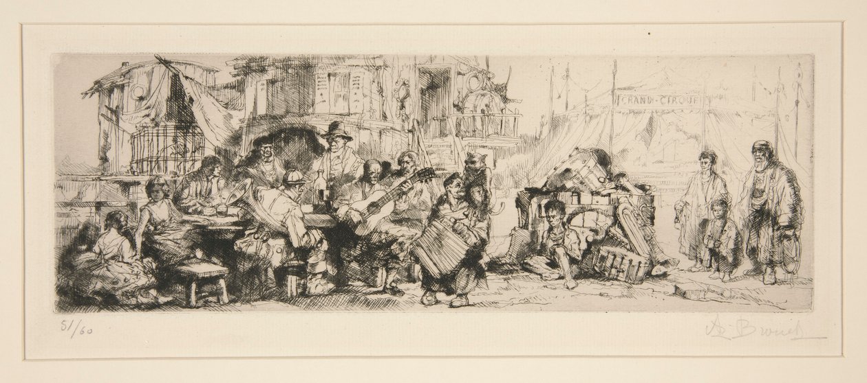Circusgroep door Auguste Brouet