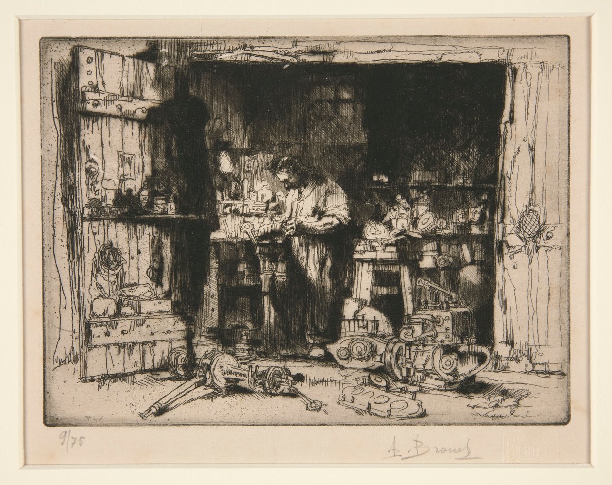 Kleine Monteur door Auguste Brouet