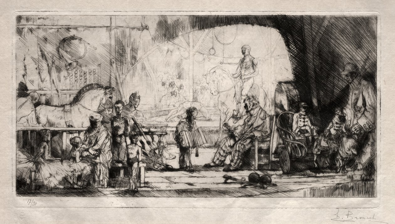 Het Pinder Circus door Auguste Brouet