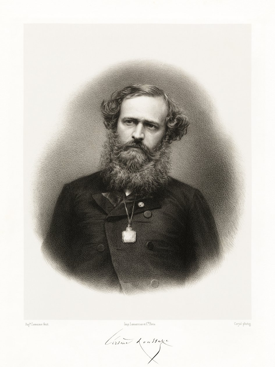 Arsène Houssaye, 1865-66 door Auguste Charles Lemoine