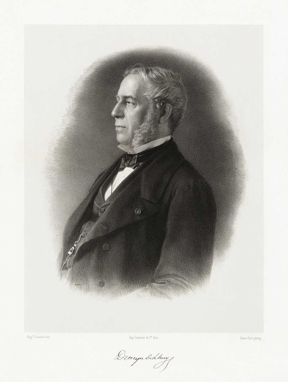 Édouard Drouyn de Lhuys door Auguste Charles Lemoine