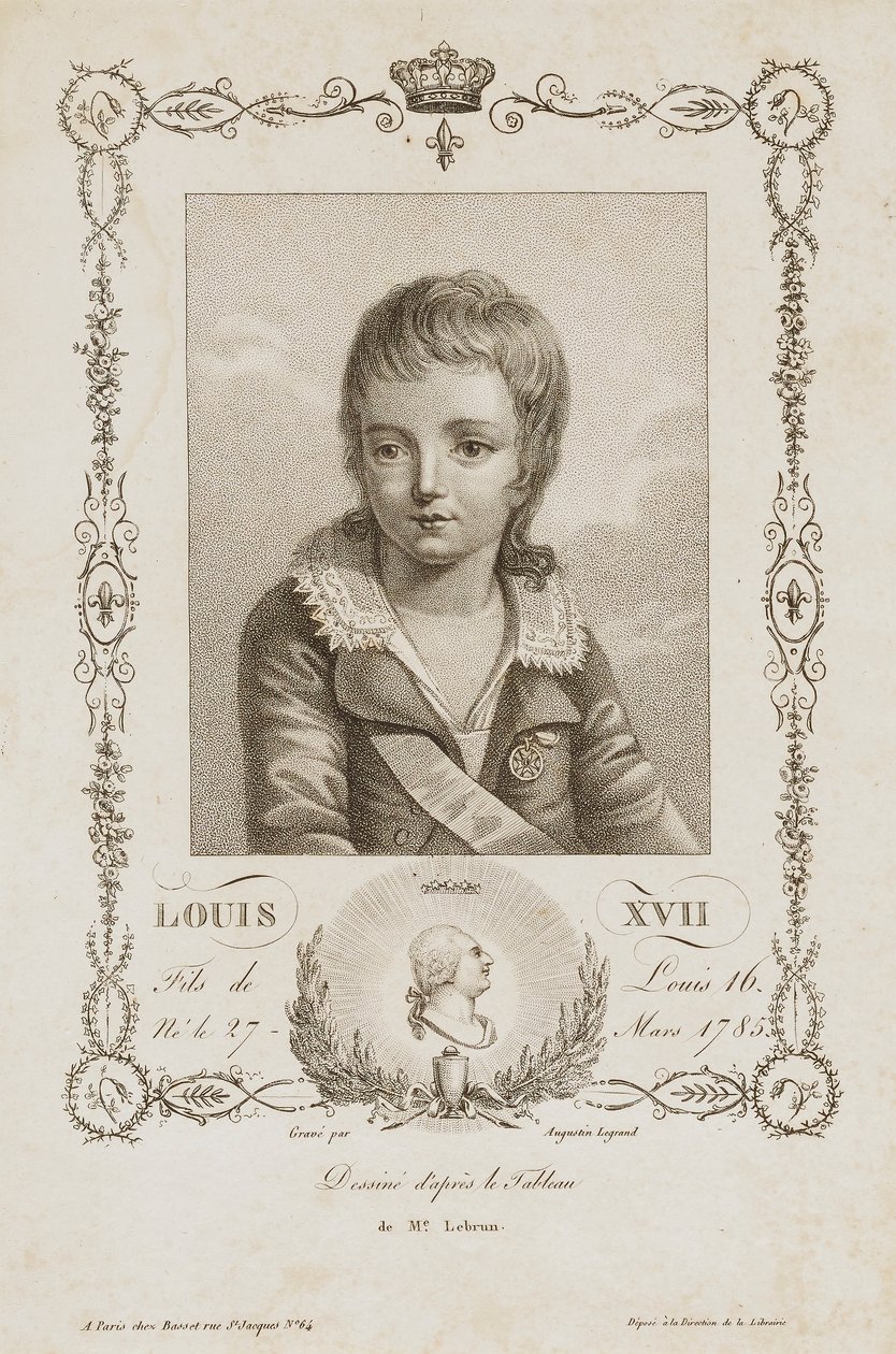 Lodewijk XVII door Auguste Claude Simon Legrand