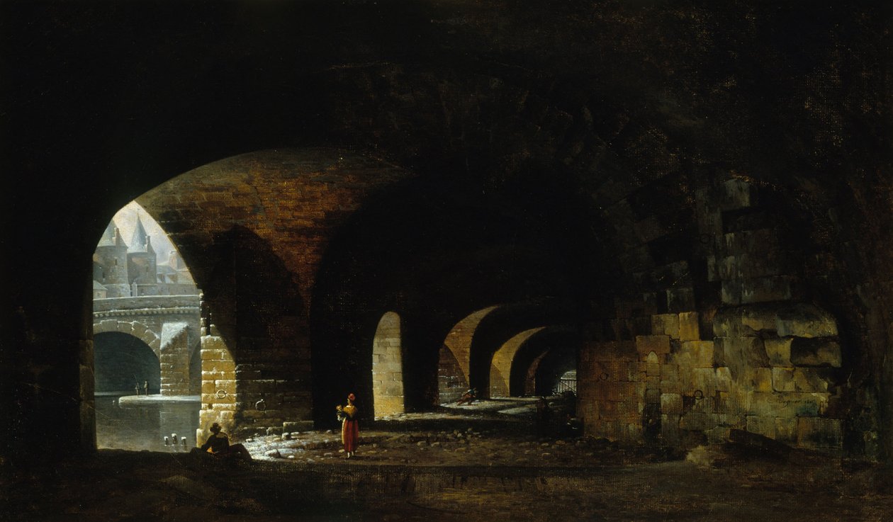 De kluis aan de Quai de Gesvres door Auguste Jacques Regnier