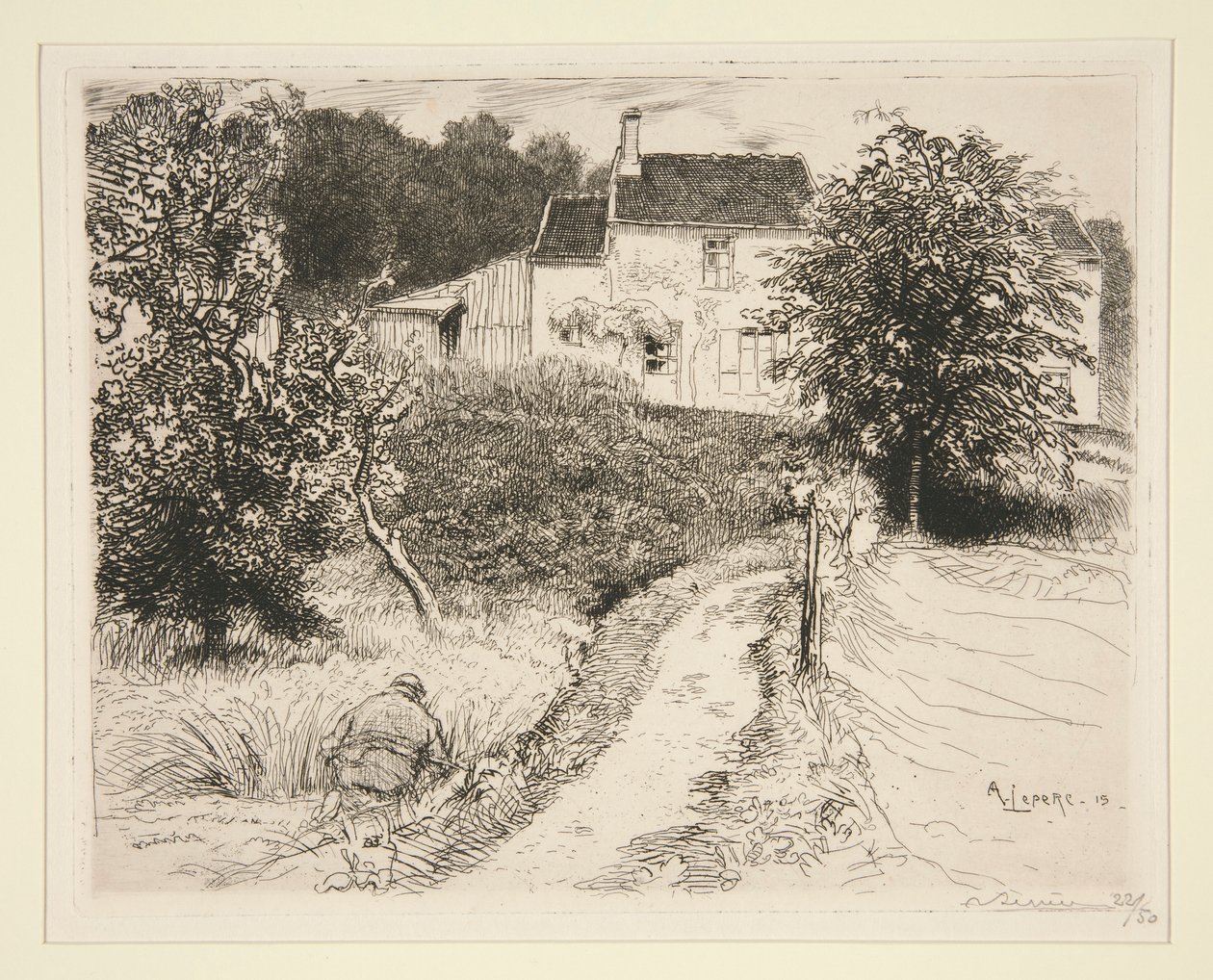 Bij Bellot (Seine-et-Marne) door Auguste Lepere