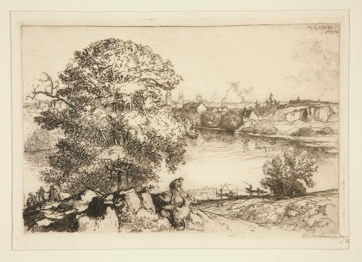 Angers, l door Auguste Lepere