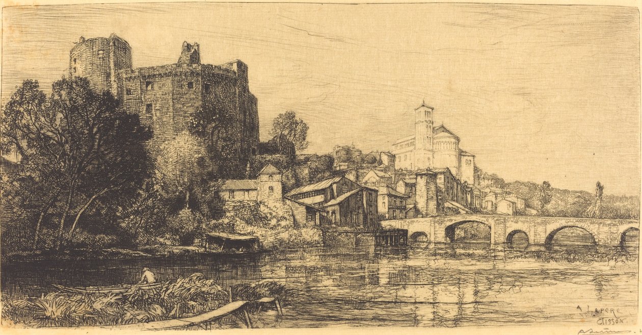 Clisson (Beneden-Loire) door Auguste Lepere
