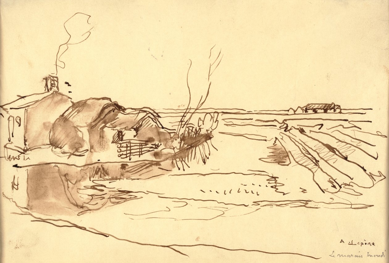 Landschap door Auguste Lepere