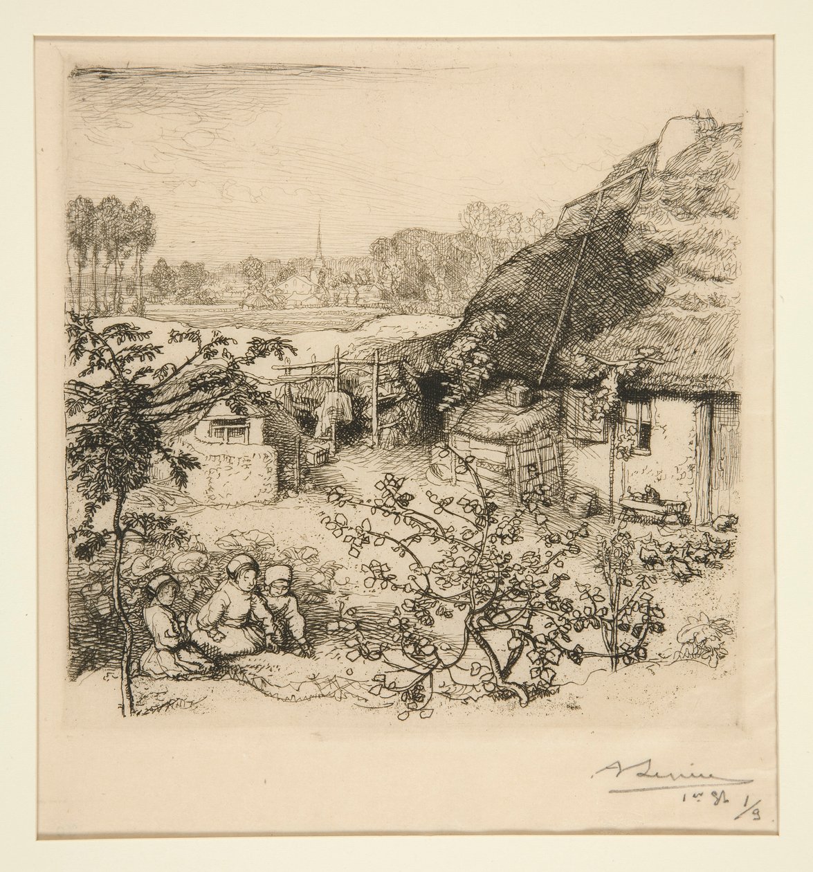 Het nest (Saint-Jean-de-Monts) door Auguste Lepere