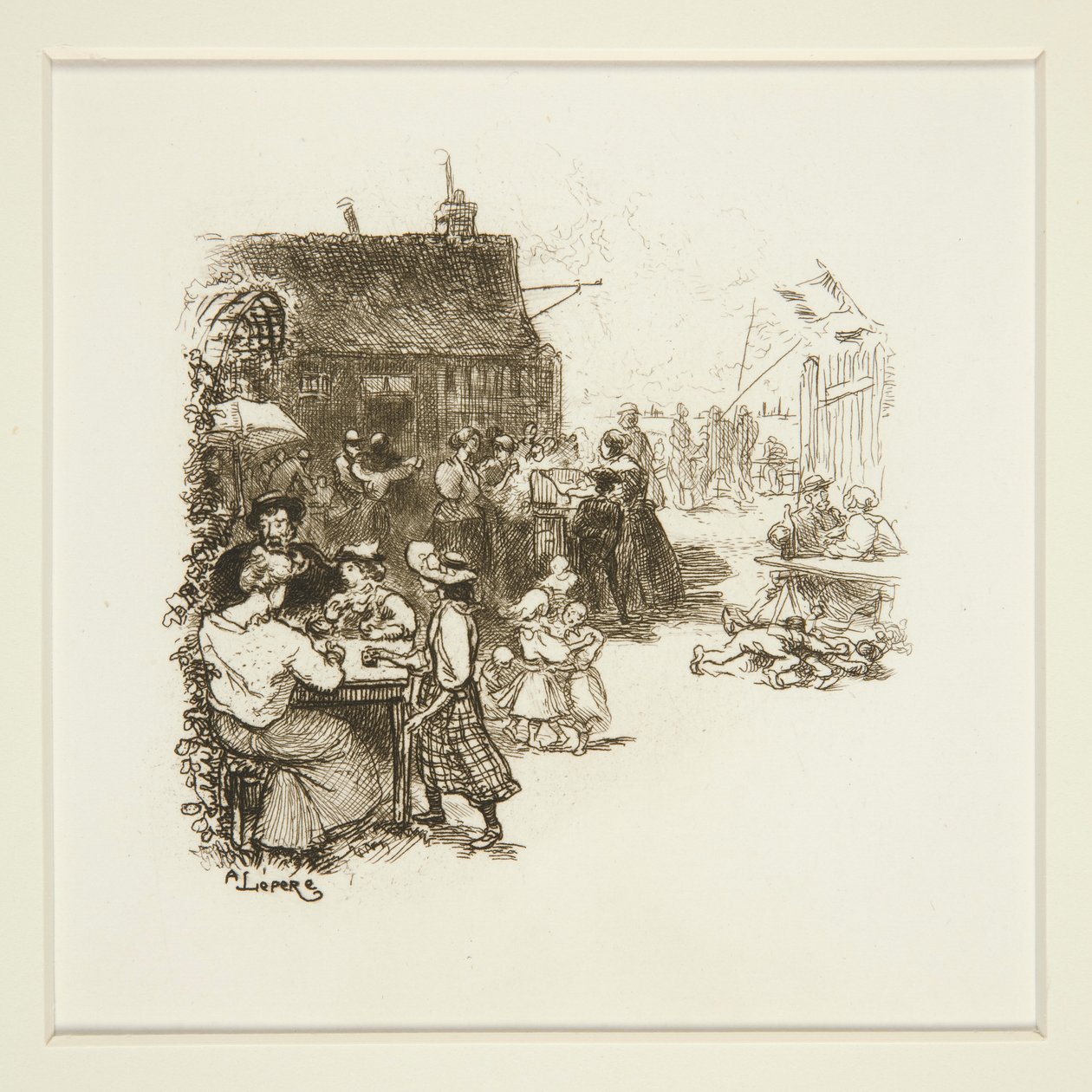 Buitenfestival door Auguste Lepere