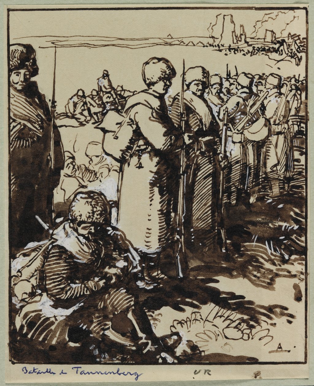 Slag bij Tannenberg, 1914 door Auguste Louis Lepère