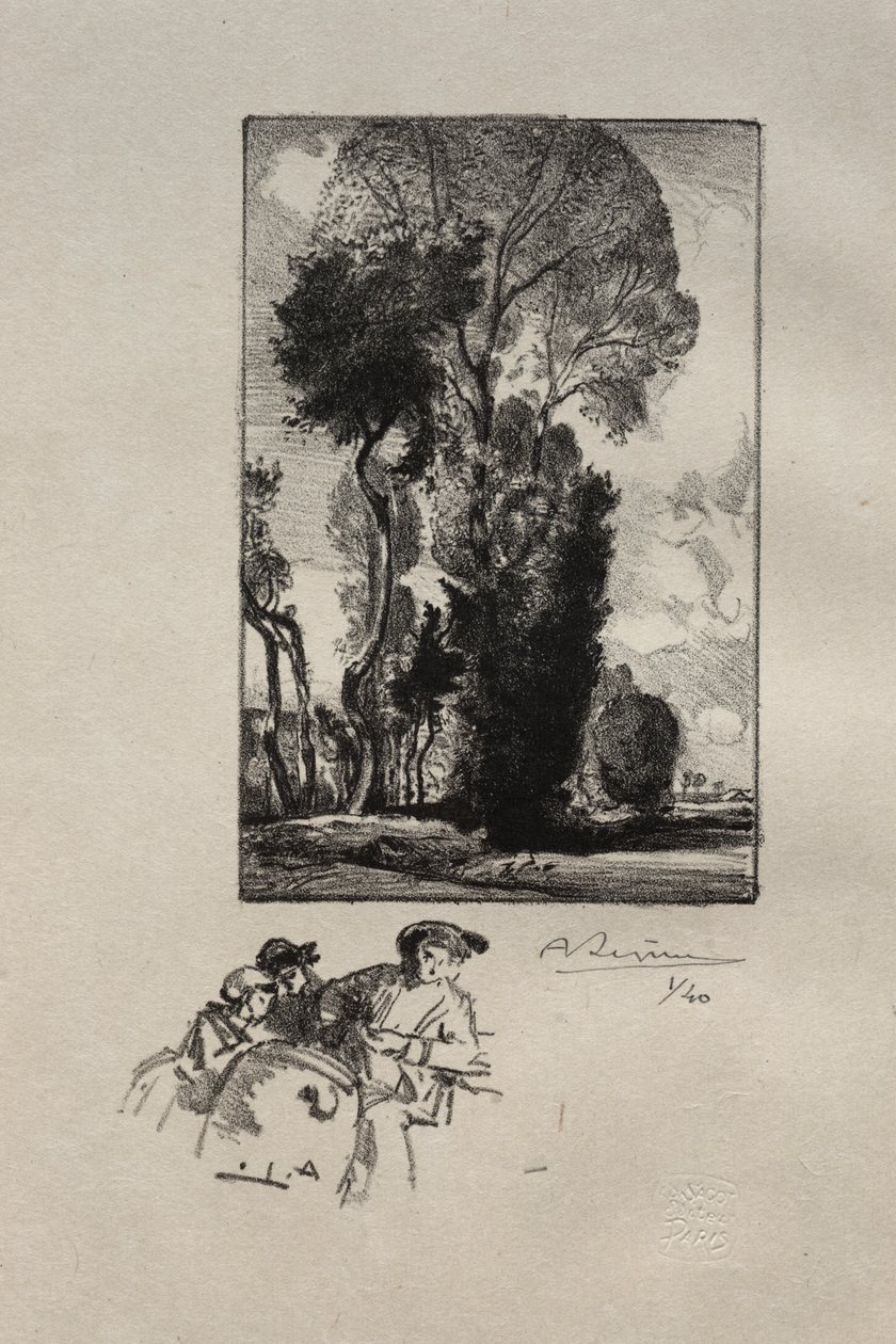 Het bos door Auguste Louis Lepère