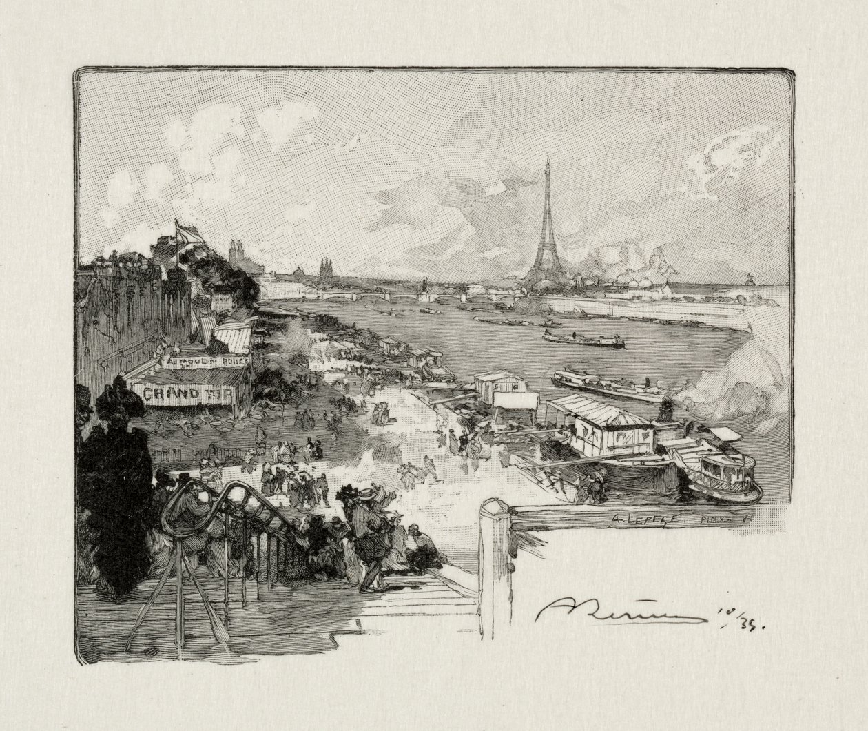 Het Point-du-Jour door Auguste Louis Lepère