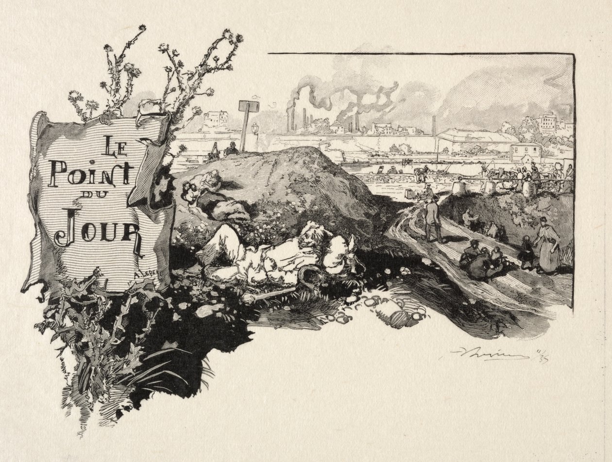 Le Point du Jour door Auguste Louis Lepère