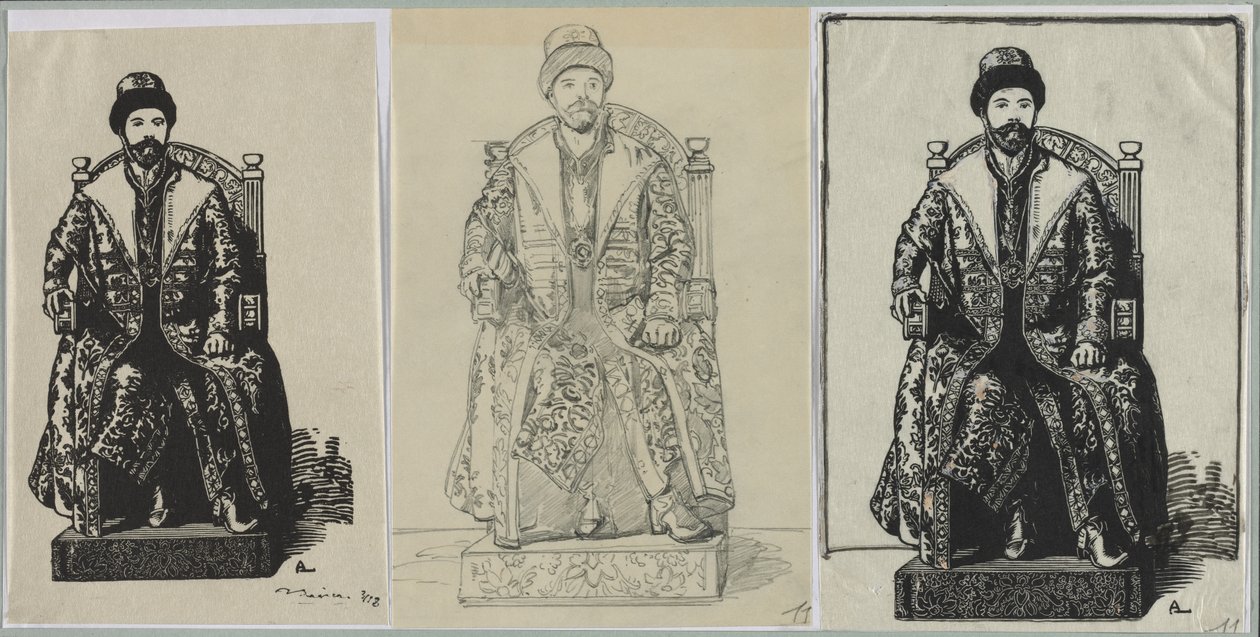 Le Tsar, 1914 door Auguste Louis Lepère