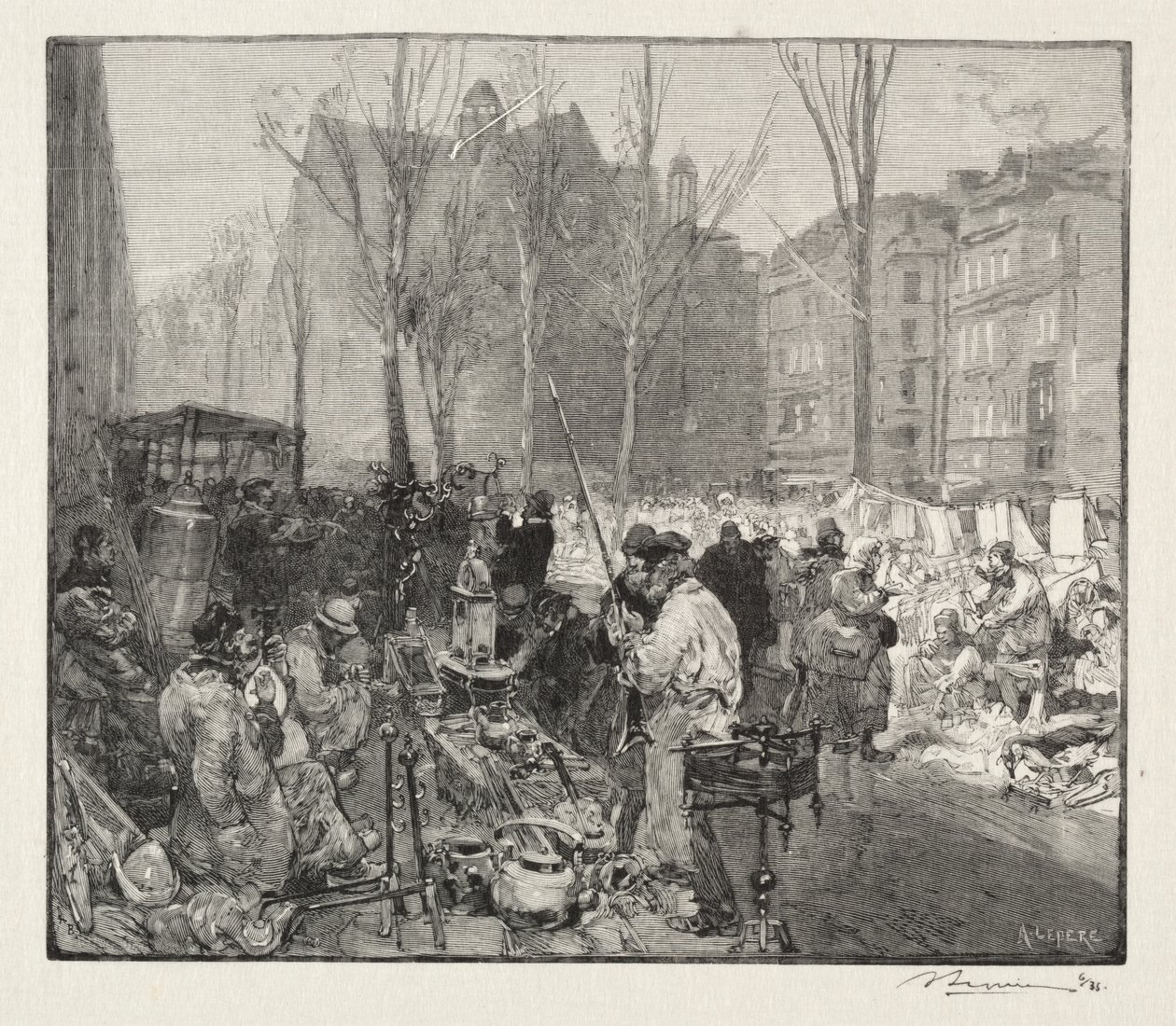 Schroothandel door Auguste Louis Lepère