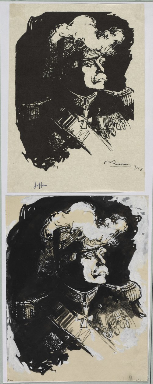 Maarschalk Joffre, 1914 door Auguste Louis Lepère