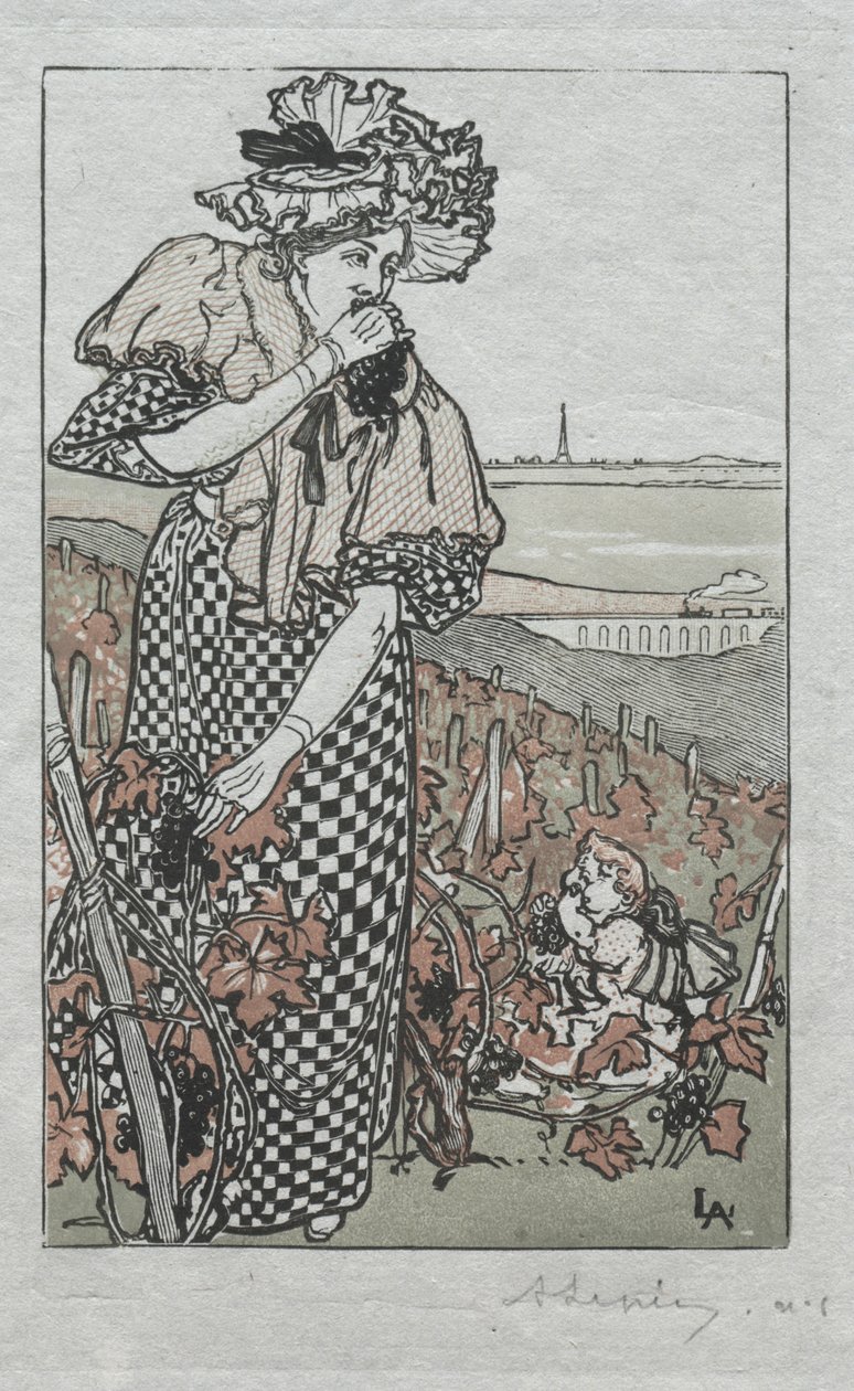 Parijs Almanak, 1897: Herfst, 1897 door Auguste Louis Lepère