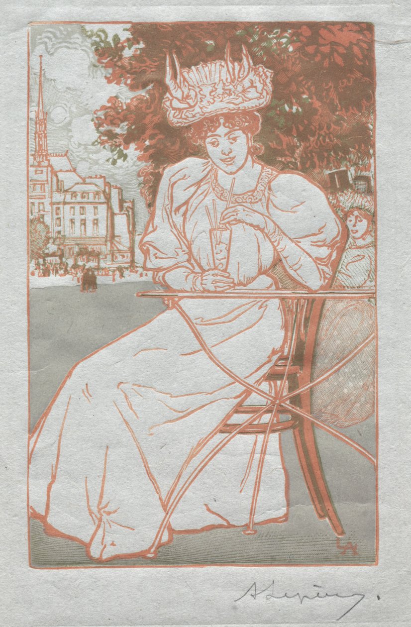 Parijs Almanak, 1897: Zomer door Auguste Louis Lepère
