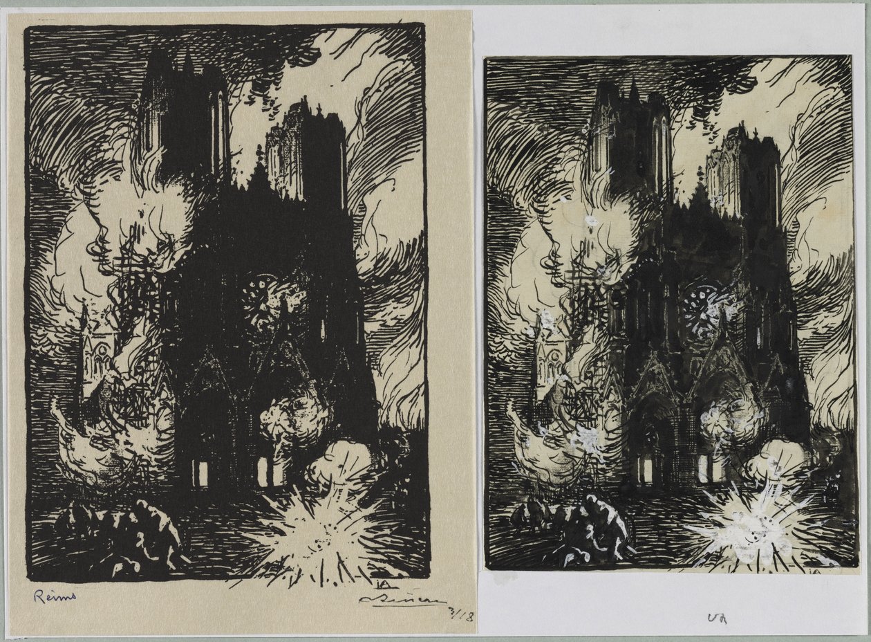 Reims door Auguste Louis Lepère