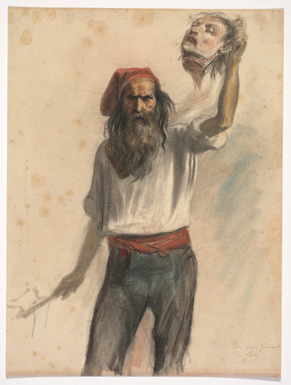 Un Borreau Een beul, ca. 1848 door Auguste Raffet