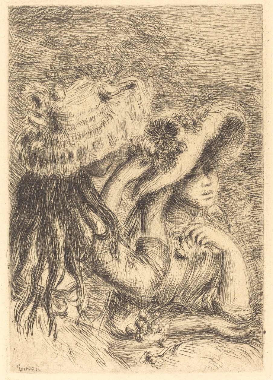 De hoedenspeld door Auguste Renoir