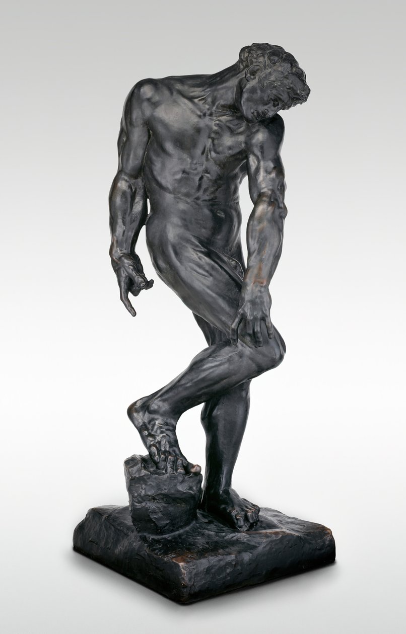 Adam, Gemodelleerd 1881, gegoten rond 1924 door Auguste Rodin