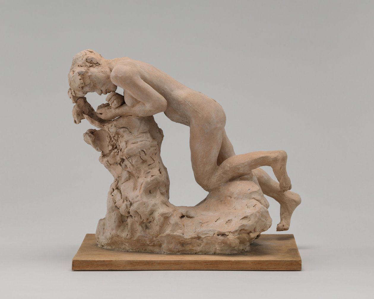 Eva eet de appel, c. 1885 door Auguste Rodin