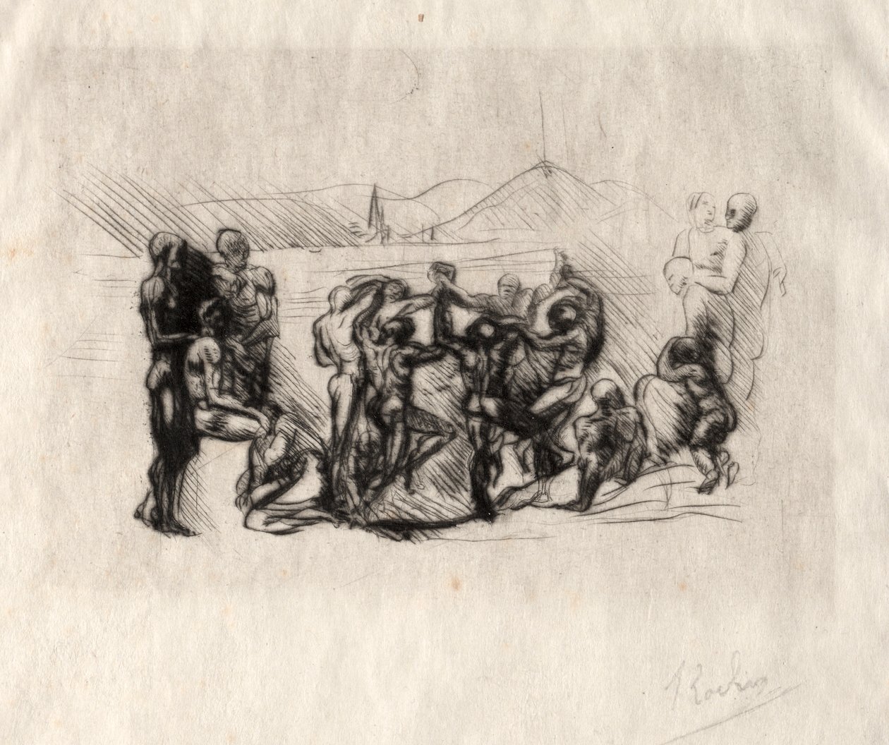 La Ronde door Auguste Rodin