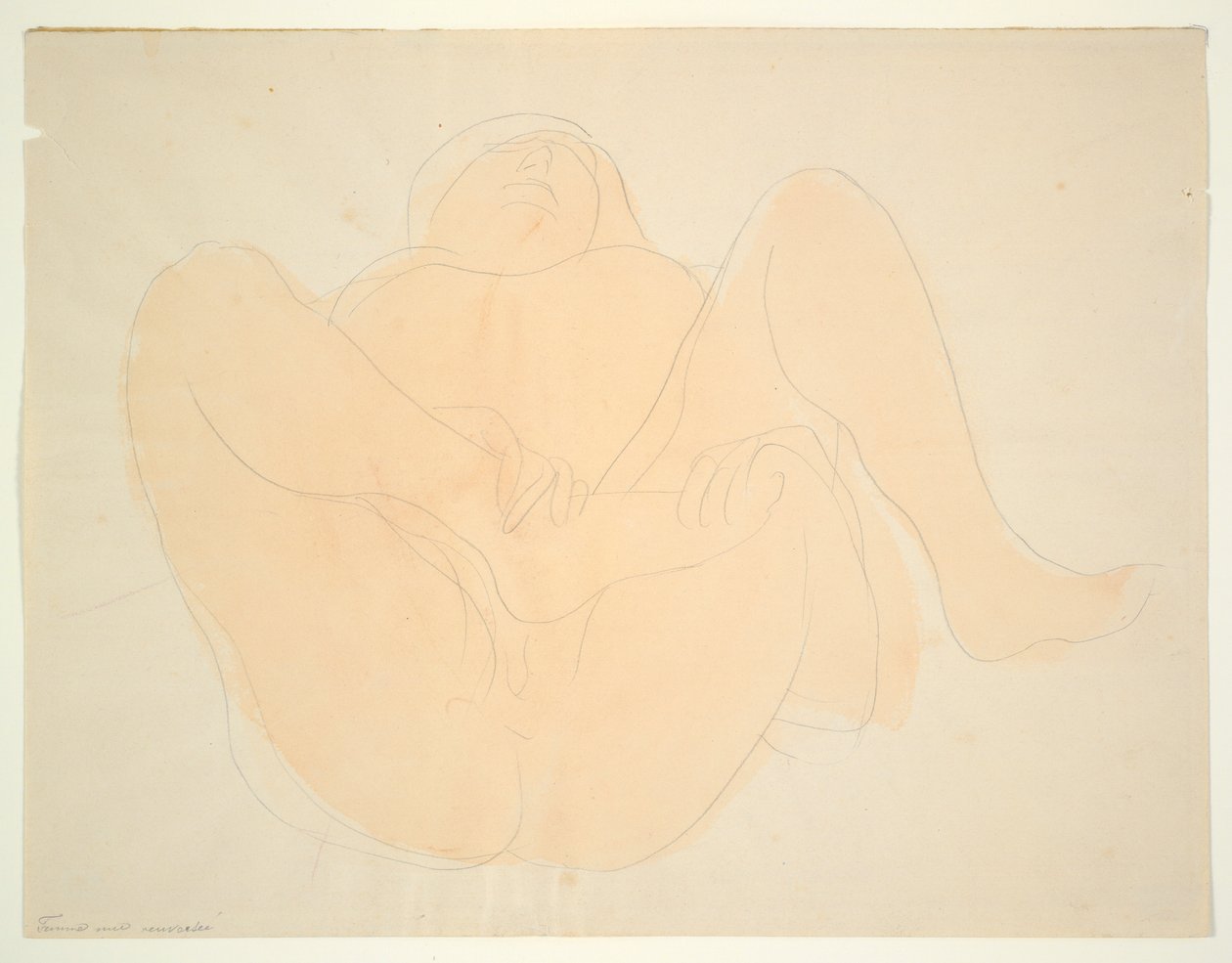 Liggende vrouwelijke naakt door Auguste Rodin