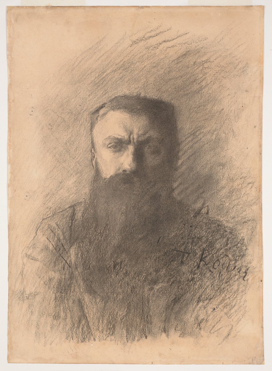 Zelfportret, 1898 door Auguste Rodin