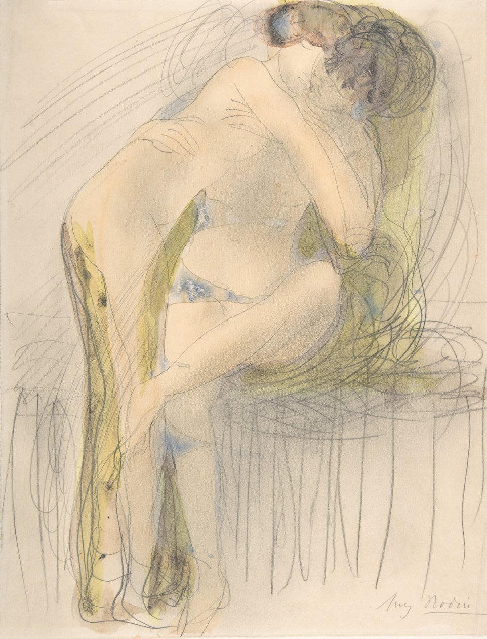 De Omhelzing, 1900-1910 door Auguste Rodin