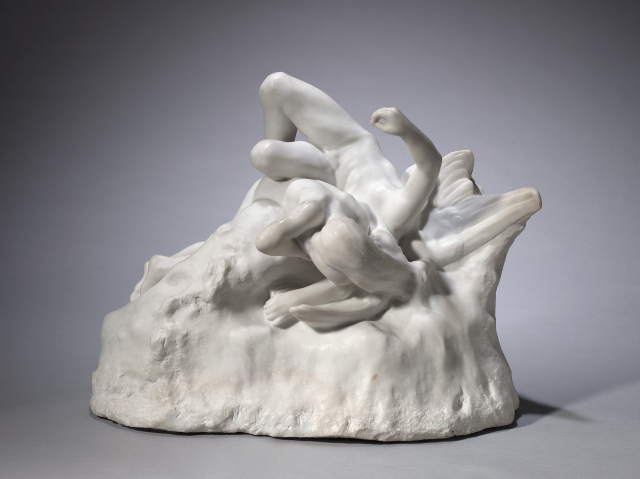 De val van de engelen, ca. 1890-1900 door Auguste Rodin