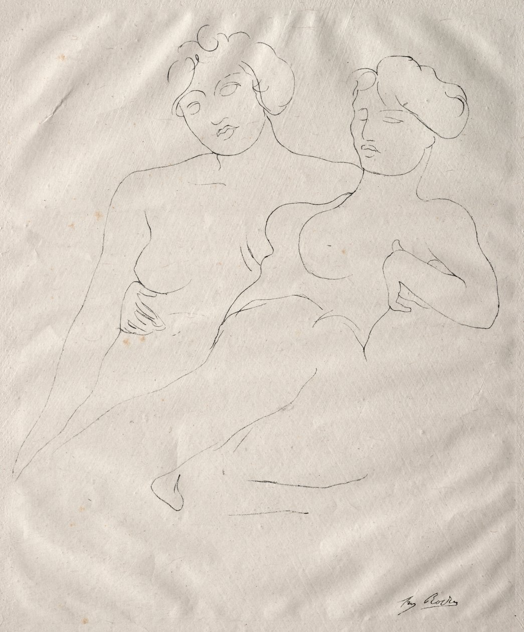 Twee figuren door Auguste Rodin