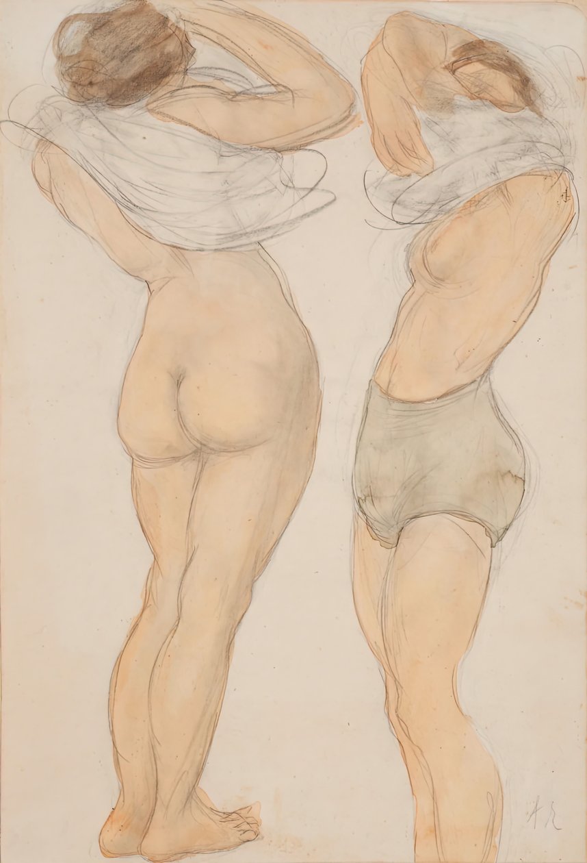 Twee Figuren door Auguste Rodin