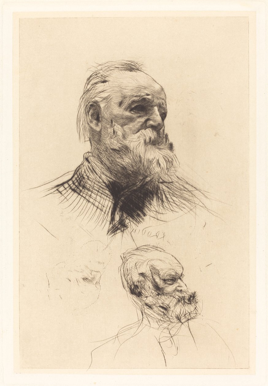 Victor Hugo, driekwart door Auguste Rodin