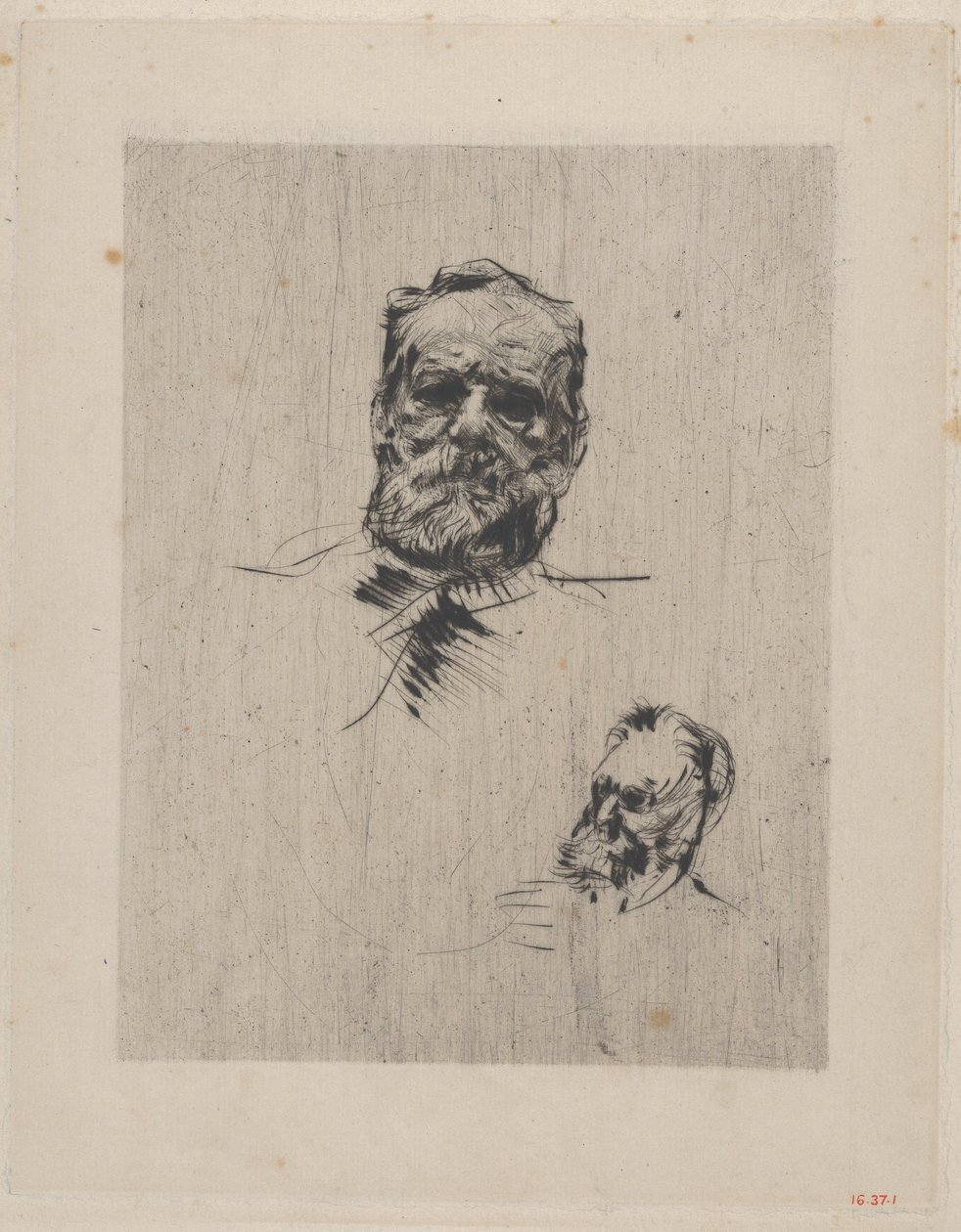 Victor Hugo frontaal door Auguste Rodin