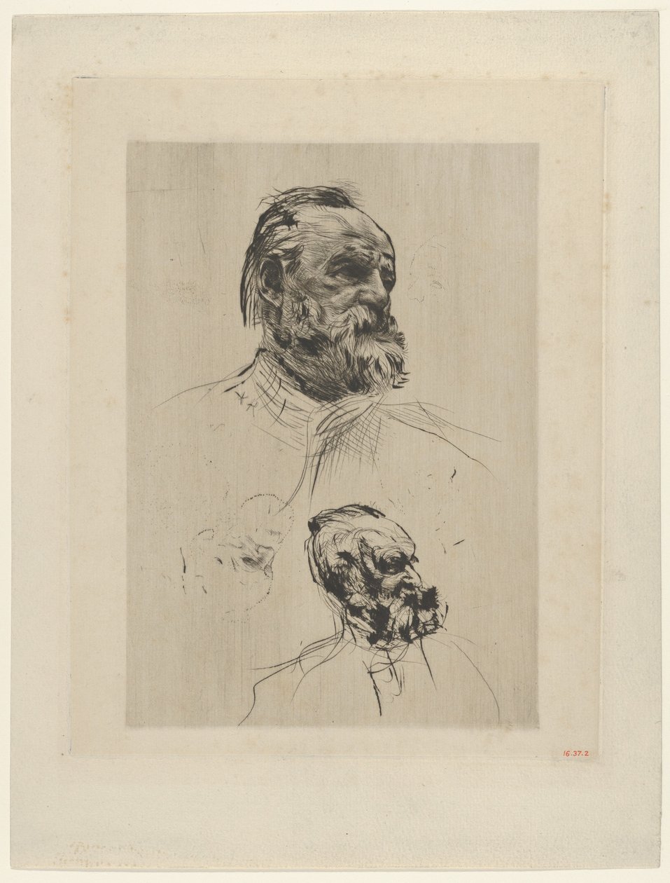 Victor Hugo driekwart zicht, 1885 door Auguste Rodin