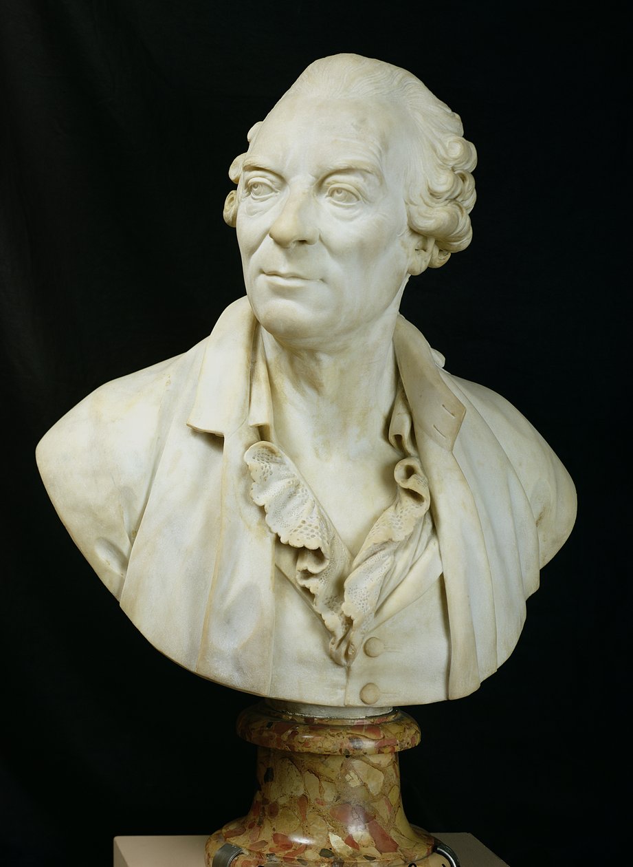 Buste van George Louis Leclerc (1707-88) Graaf van Buffon, 1773 door Augustin Pajou