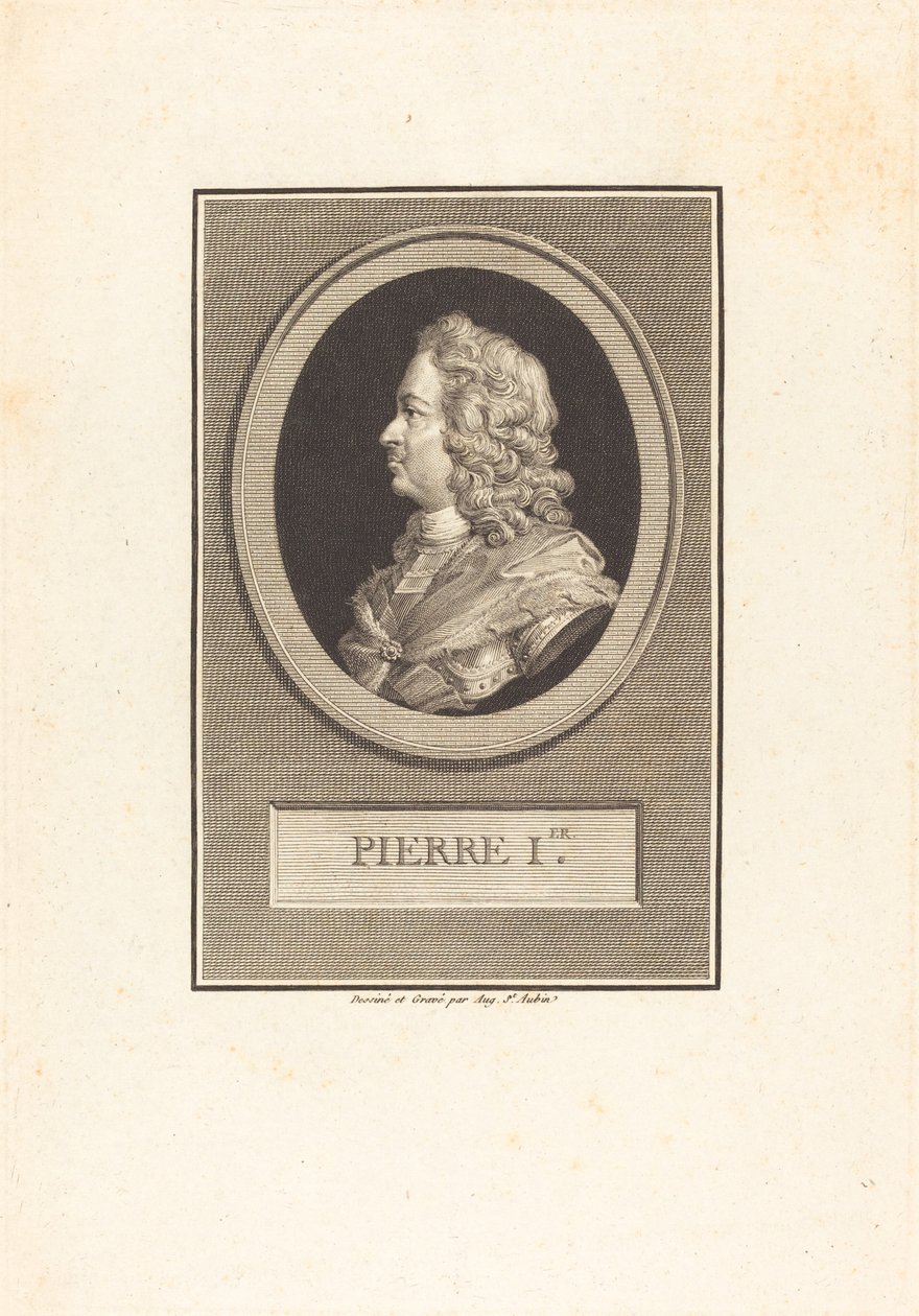 Peter de Grote door Augustin de Saint Aubin
