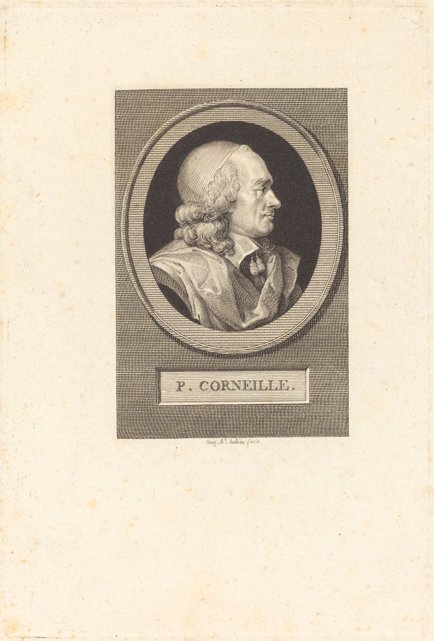 Pierre Corneille door Augustin de Saint Aubin