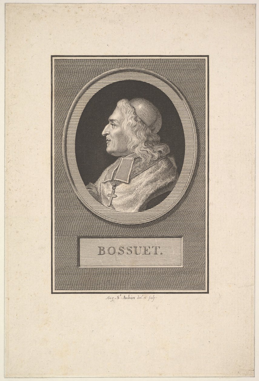 Portret van Bossuet, 1803 door Augustin de Saint Aubin