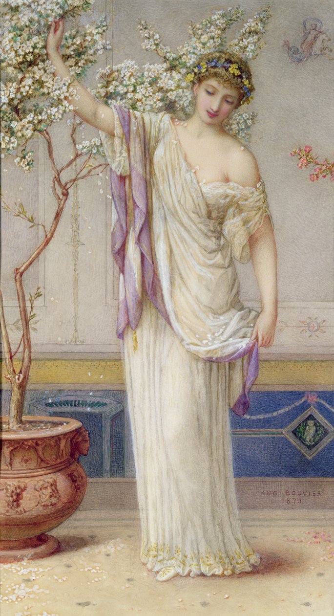 Flora, 1873 door Augustus Jules Bouvier