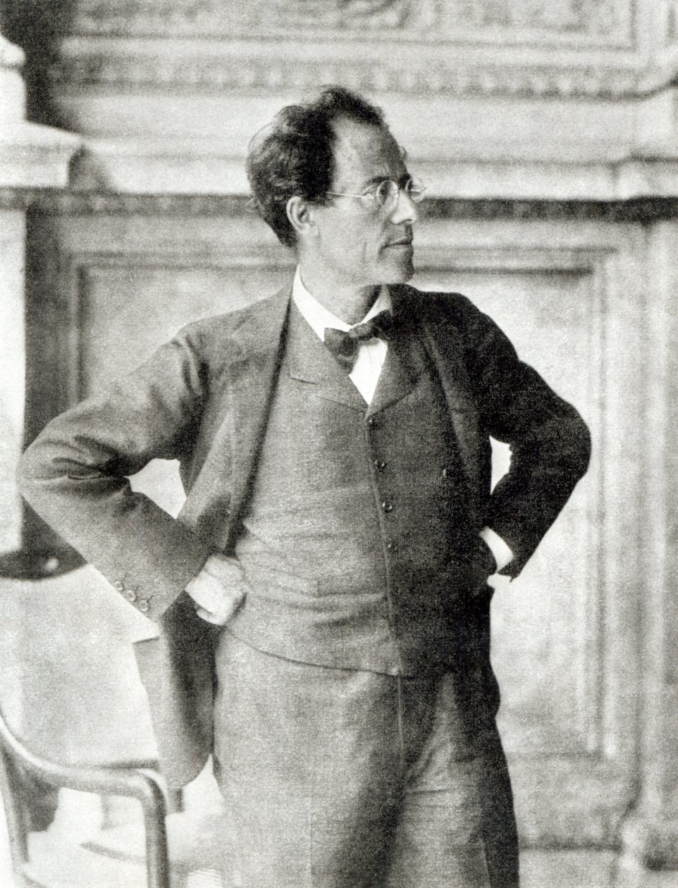Portret van Gustav Mahler, 1907 door Austrian Photographer