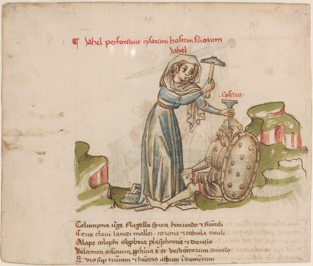Jael Doodt Sisera door Austrian 15th Century