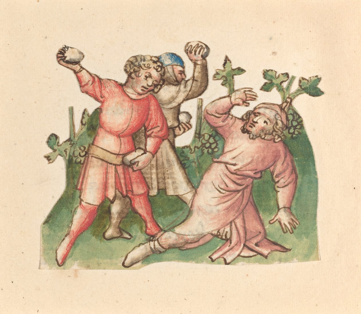 De Steniging van Naboth door Austrian 15th Century