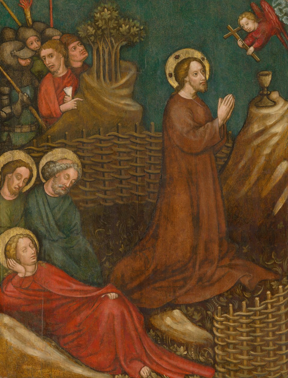 De Agonie in de Tuin, c. 1420 door Austrian master