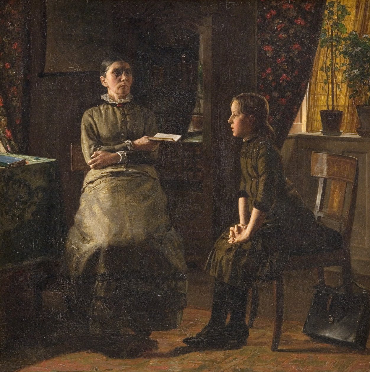 Lerares en leerling door Axel Helsted