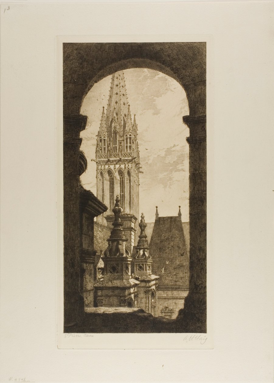 St. Pierre, Caen door Axel Herman Haig