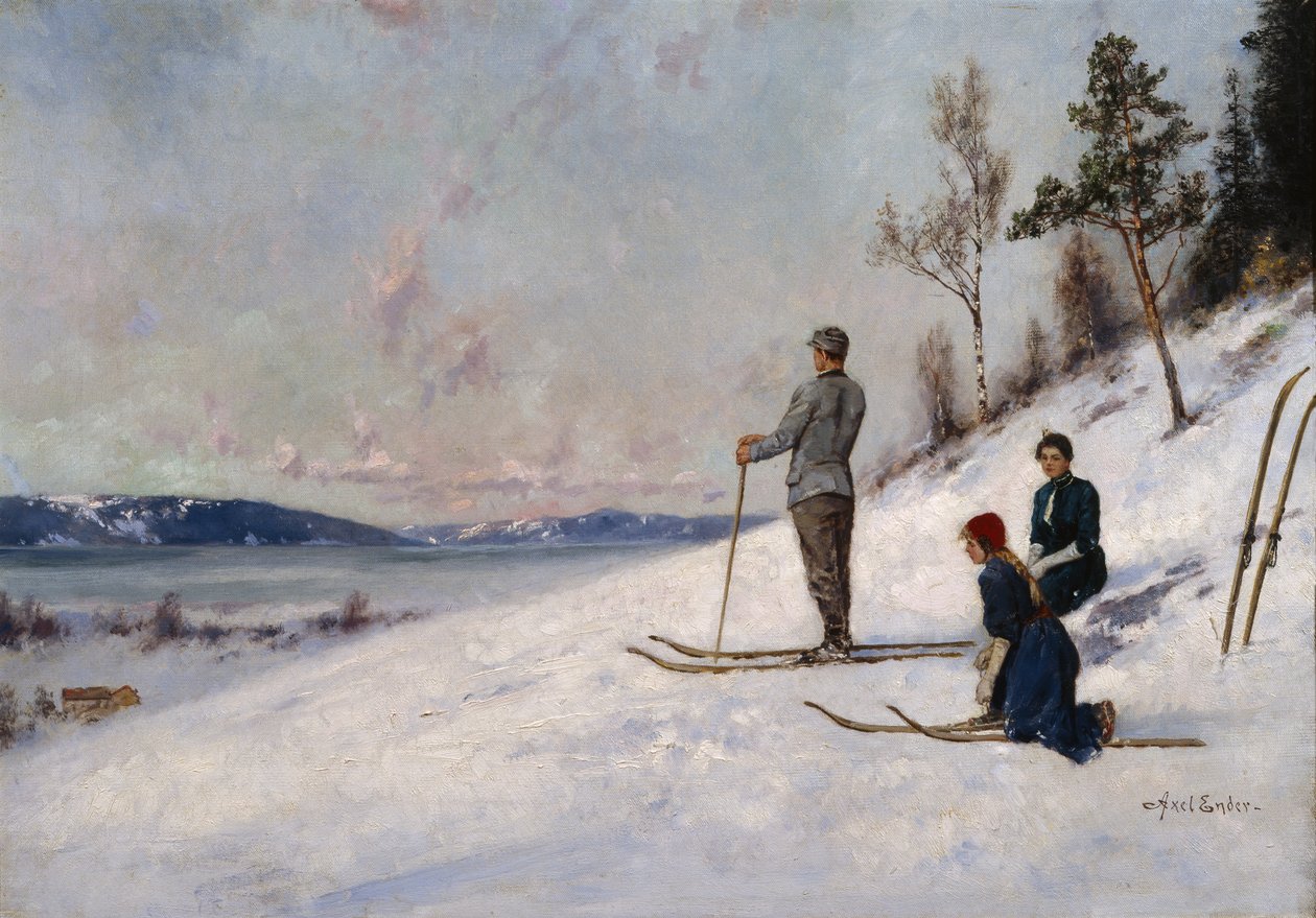 Skiër door Axel Hjalmar Ender