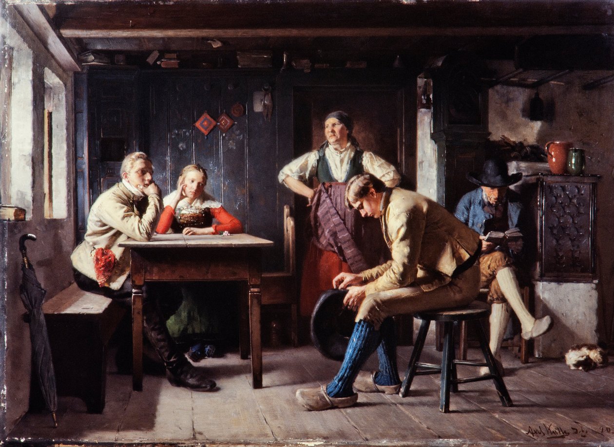 Voorstel (De Rivalen), c.1880 door Axel Kulle